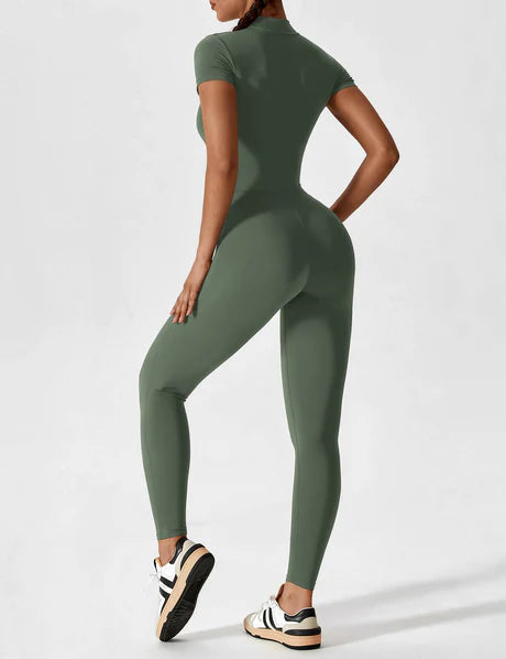 Zipper Jumpsuit Army