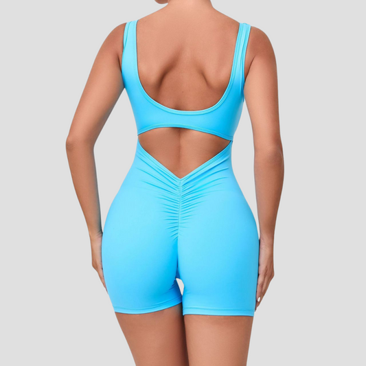 V-Back romper Sky