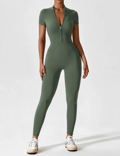 Zipper Jumpsuit Army