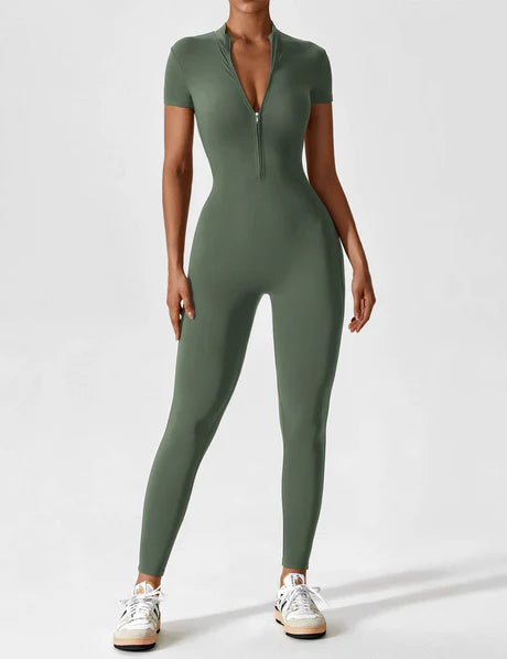 Zipper Jumpsuit Army